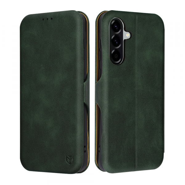Husa pentru Samsung Galaxy A56 A566, Techsuit, Safe Wallet Plus, Verde