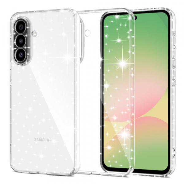 Husa pentru Samsung Galaxy A57 5G, Techsuit, SparkleSkin, Transparenta