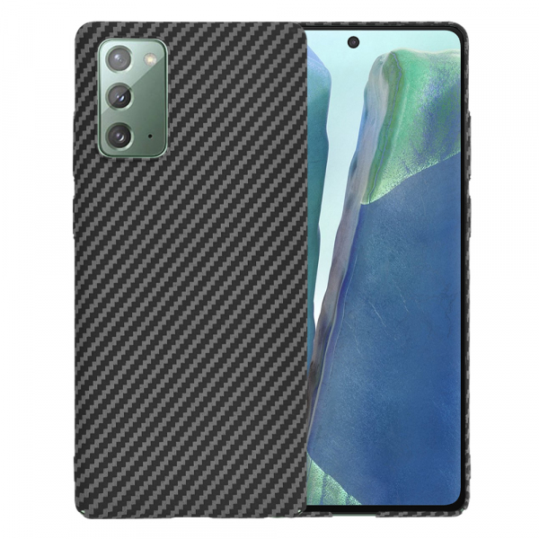 Husa pentru Samsung Galaxy Note 20 5G N981 / Note 20 N980, Techsuit, Carbonite FiberShell, Neagra