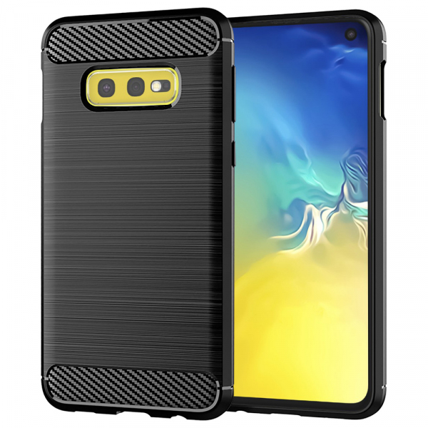 Husa pentru Samsung Galaxy S10e G970, Techsuit, Carbon, Neagra