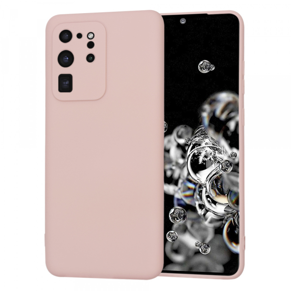 Husa pentru Samsung Galaxy S20 Ultra 5G G988 / S20 Ultra G988, Techsuit, SoftFlex, Roz