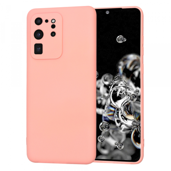 Husa pentru Samsung Galaxy S20 Ultra 5G G988 / S20 Ultra G988, Techsuit, SoftFlex, Roz Deschis