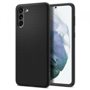 Husa pentru Samsung Galaxy S21 5G G991, Spigen, Liquid Air, Neagra