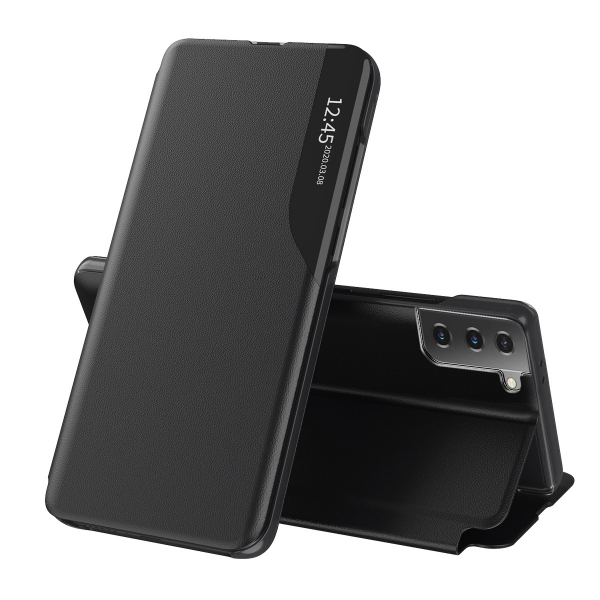 Husa pentru Samsung Galaxy S21 5G G991, Techsuit, eFold, Neagra