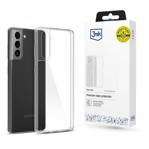 Husa pentru Samsung Galaxy S21 FE 5G G990, 3MK, Clear, Transparenta