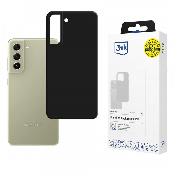 Husa pentru Samsung Galaxy S21 FE 5G G990, 3MK, Neagra Mata