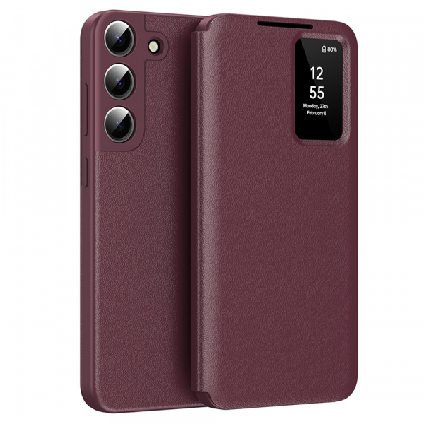 Husa pentru Samsung Galaxy S22+ 5G S906, Techsuit, SmartView, Rosie