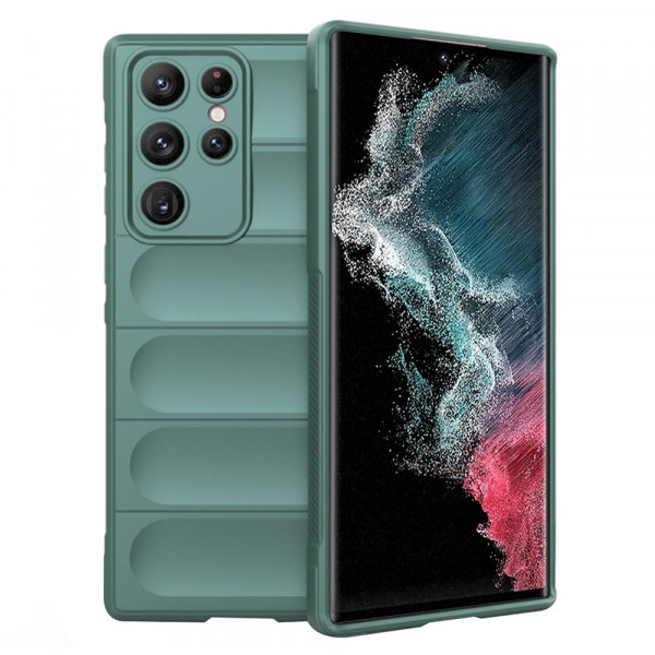 Husa pentru Samsung Galaxy S22 Ultra 5G S908, Techsuit, Magic Shield, Verde