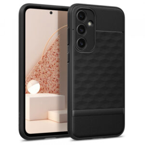 Husa pentru Samsung Galaxy S23 FE S711, Spigen, Caseology Parallax, Neagra Mata ACS06383
