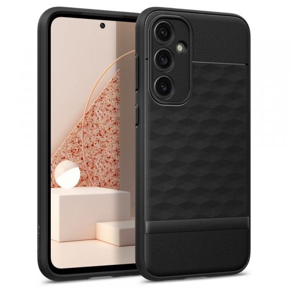 Husa pentru Samsung Galaxy S23 FE S711, Spigen, Caseology Parallax, Neagra Mata ACS06383