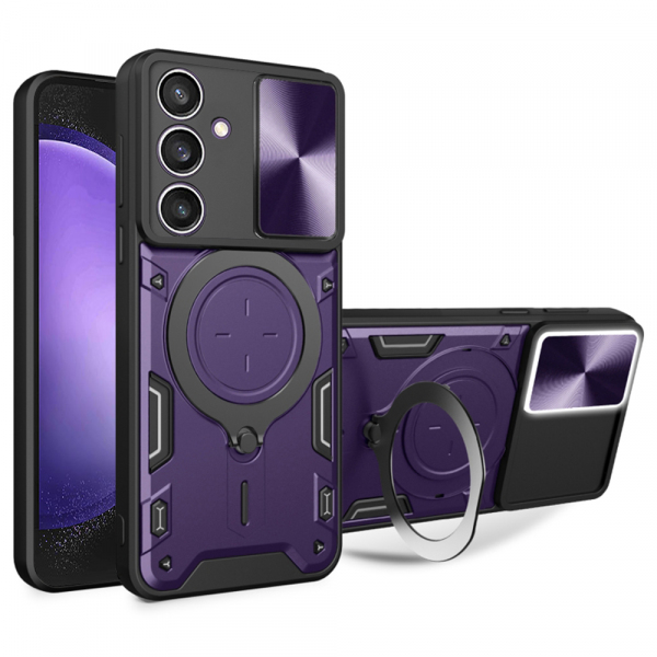 Husa pentru Samsung Galaxy S23 FE S711, Techsuit, CamGuard Pro, Mov