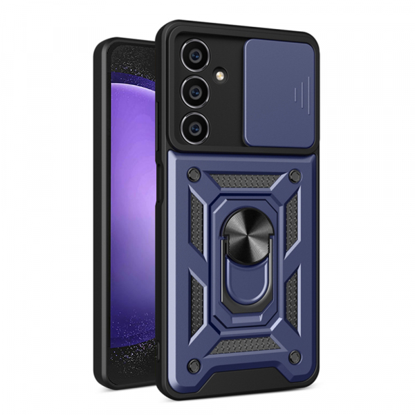 Husa pentru Samsung Galaxy S23 FE S711, Techsuit, CamShield, Albastra