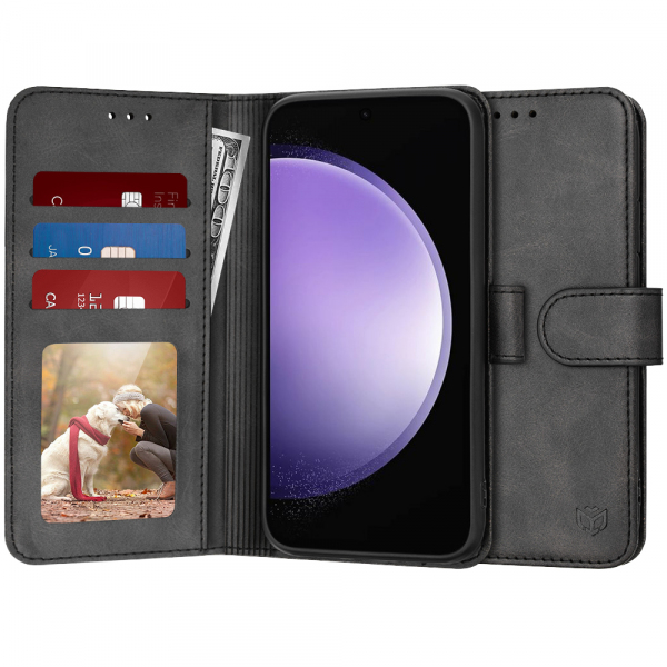 Husa pentru Samsung Galaxy S23 FE S711, Techsuit, Diary Book, Neagra