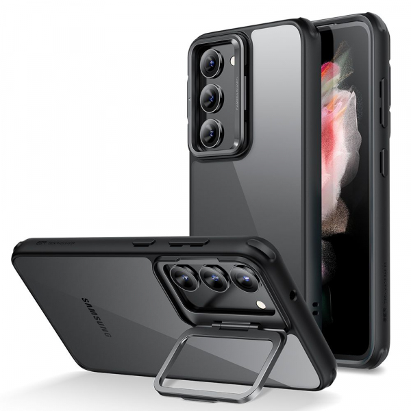 Husa pentru Samsung Galaxy S23+ S916, ESR, Classic Kickstand, Neagra Transparenta