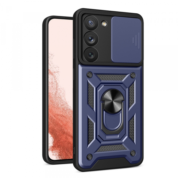 Husa pentru Samsung Galaxy S23+ S916, Techsuit, CamShield, Albastra