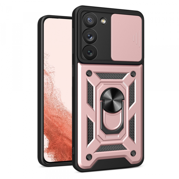 Husa pentru Samsung Galaxy S23+ S916, Techsuit, CamShield, Roz
