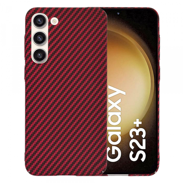 Husa pentru Samsung Galaxy S23+ S916, Techsuit, Carbonite FiberShell, Rosie