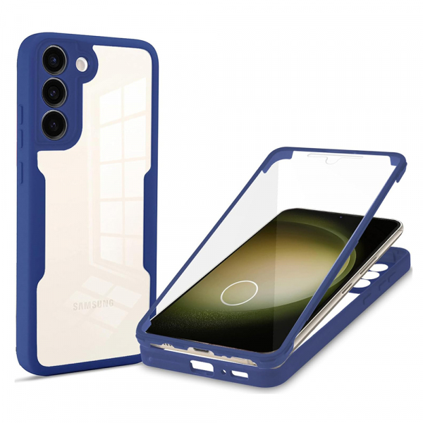 Husa pentru Samsung Galaxy S23+ S916, Techsuit, ColorVerse 360, Albastra