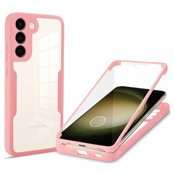 Husa pentru Samsung Galaxy S23+ S916, Techsuit, ColorVerse 360, Roz