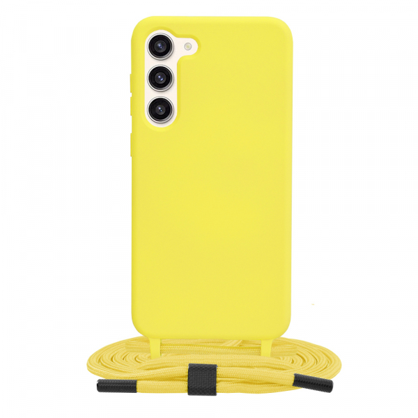 Husa pentru Samsung Galaxy S23+ S916, Techsuit, Crossbody Lanyard, Galbena