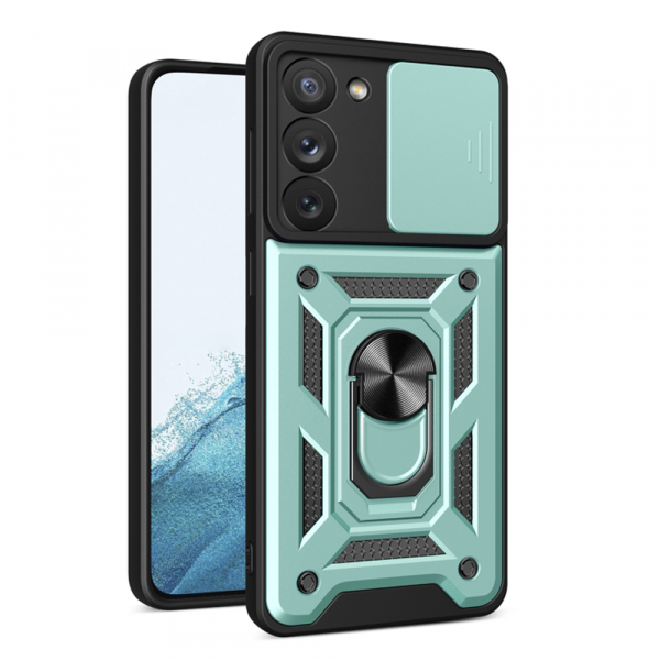 Husa pentru Samsung Galaxy S23 S911, Techsuit, CamShield, Verde