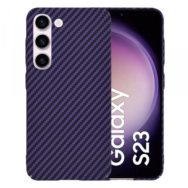 Husa pentru Samsung Galaxy S23 S911, Techsuit, Carbonite FiberShell, Mov