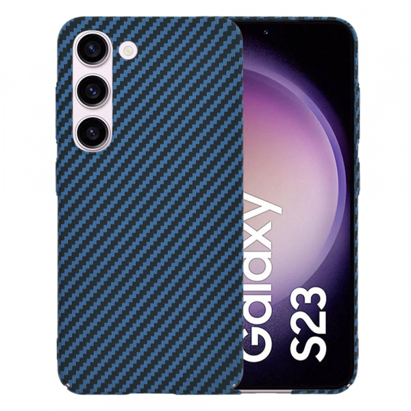 Husa pentru Samsung Galaxy S23 S911, Techsuit, Carbonite FiberShell, Turcoaz