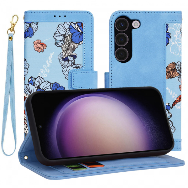 Husa pentru Samsung Galaxy S23 S911, Techsuit, FlipCraft, Bleu