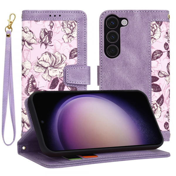 Husa pentru Samsung Galaxy S23 S911, Techsuit, FlipCraft, Mov