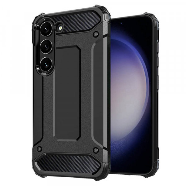 Husa pentru Samsung Galaxy S23 S911, Techsuit, Hybrid Armor, Neagra