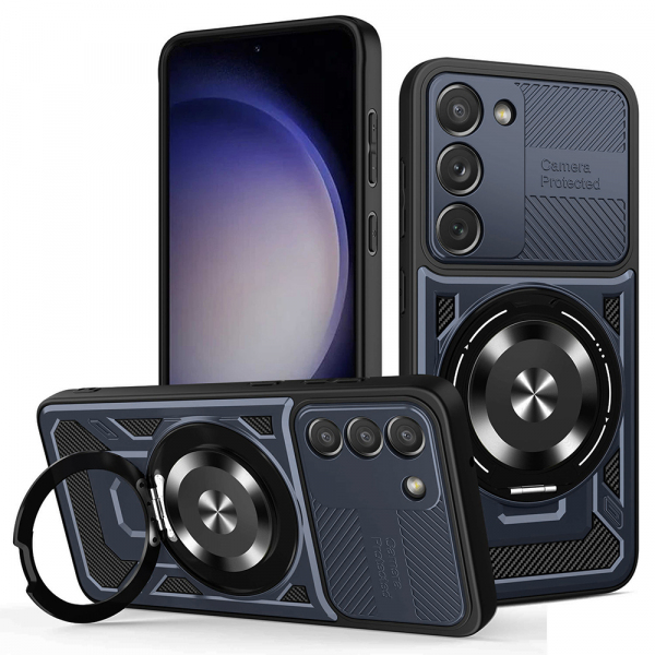 Husa pentru Samsung Galaxy S23 S911, Techsuit, RuggedCam, Albastra