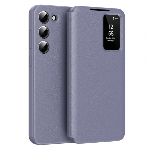 Husa pentru Samsung Galaxy S23 S911, Techsuit, SmartView, Mov