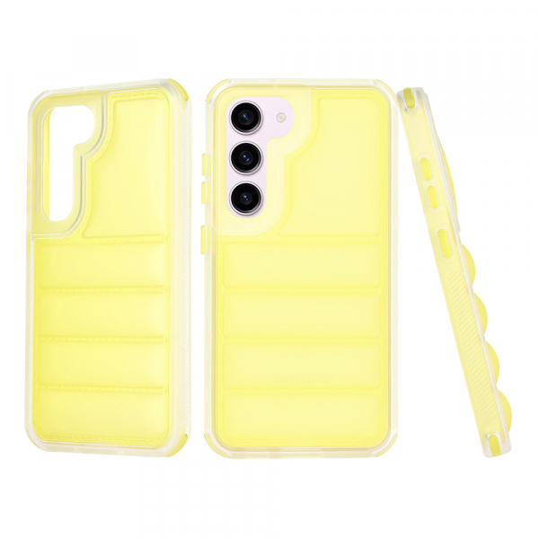 Husa pentru Samsung Galaxy S23 S911, Techsuit, Wave Shield, Galbena