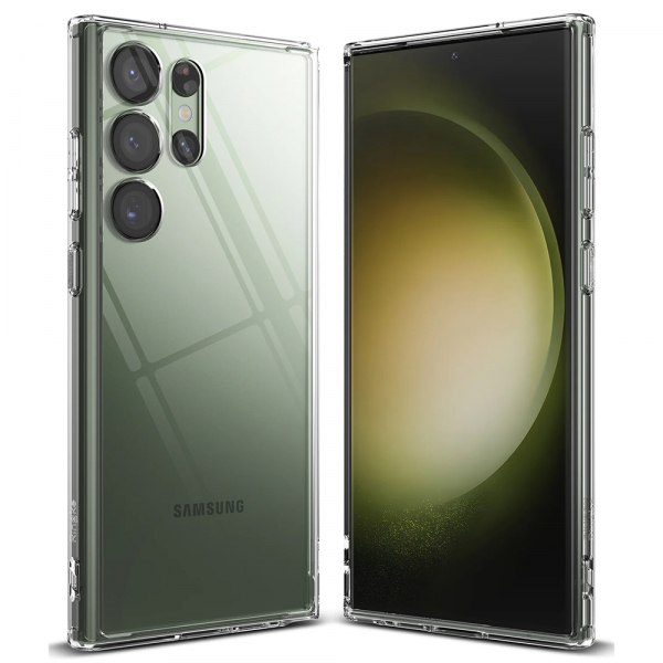 Husa pentru Samsung Galaxy S23 Ultra S918, Ringke, Fusion, Transparenta