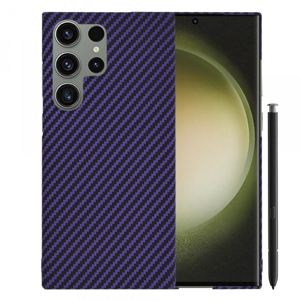 Husa pentru Samsung Galaxy S23 Ultra S918, Techsuit, Carbonite FiberShell, Mov