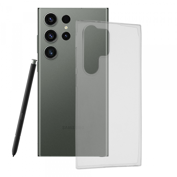 Husa pentru Samsung Galaxy S23 Ultra S918, Techsuit, Clear, Transparenta