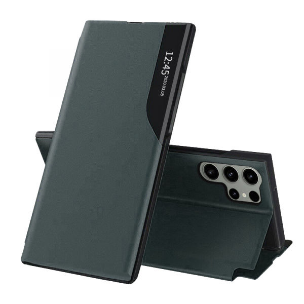 Husa pentru Samsung Galaxy S23 Ultra S918, Techsuit, eFold, Verde