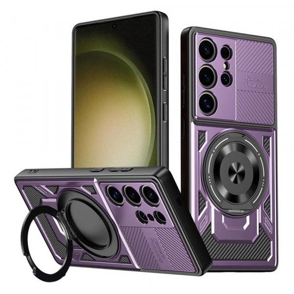 Husa pentru Samsung Galaxy S23 Ultra S918, Techsuit, RuggedCam, Mov