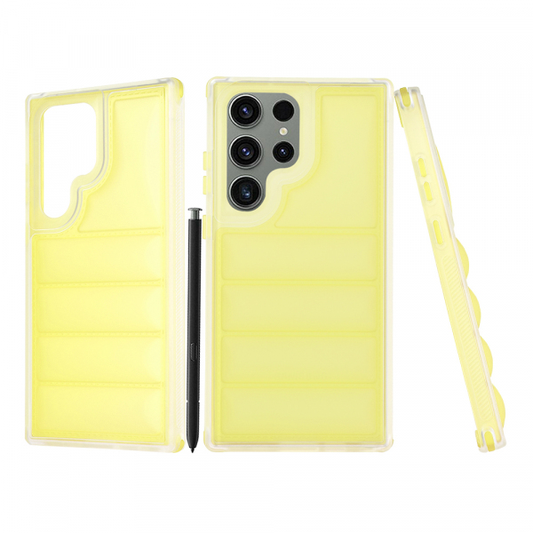 Husa pentru Samsung Galaxy S23 Ultra S918, Techsuit, Wave Shield, Galbena
