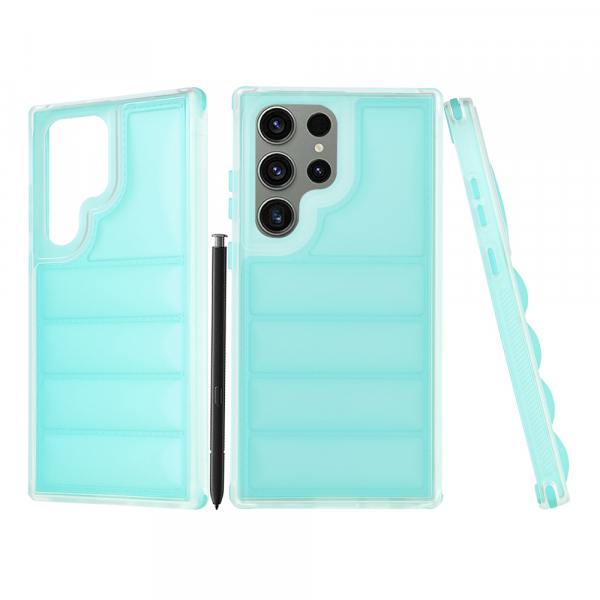 Husa pentru Samsung Galaxy S23 Ultra S918, Techsuit, Wave Shield, Turcoaz