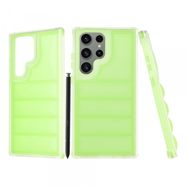 Husa pentru Samsung Galaxy S23 Ultra S918, Techsuit, Wave Shield, Verde
