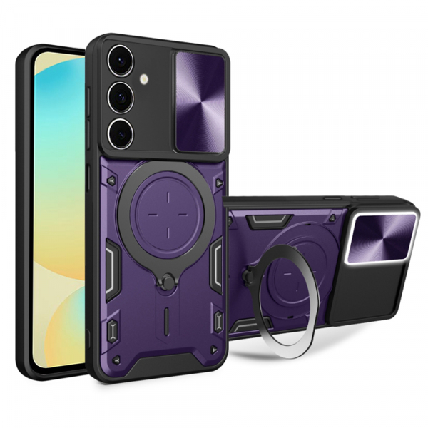 Husa pentru Samsung Galaxy S24 FE S721, Techsuit, CamGuard Pro, Mov