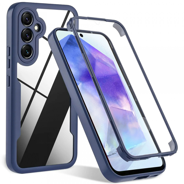 Husa pentru Samsung Galaxy S24 FE S721, Techsuit, ColorVerse 360, Albastra
