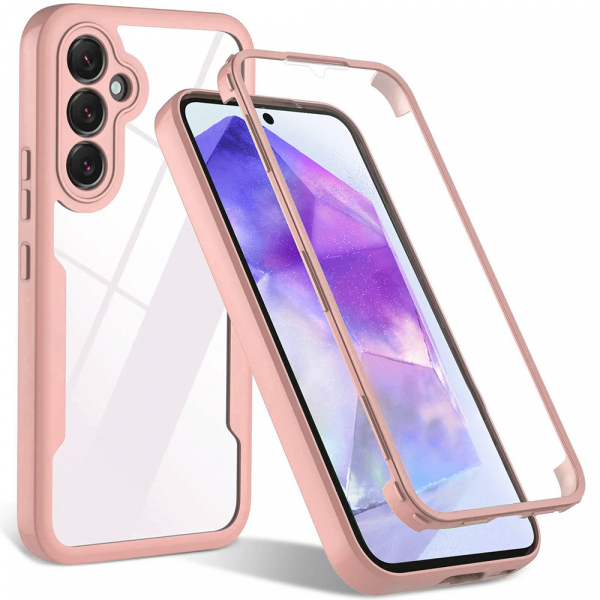 Husa pentru Samsung Galaxy S24 FE S721, Techsuit, ColorVerse 360, Roz