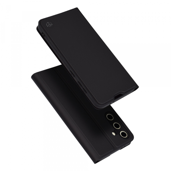 Husa pentru Samsung Galaxy S24 FE S721, Techsuit, Magskin Book, Neagra