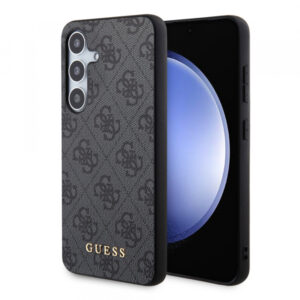 Husa pentru Samsung Galaxy S24+ S926, Guess, 4G Metal Gold Logo, Neagra