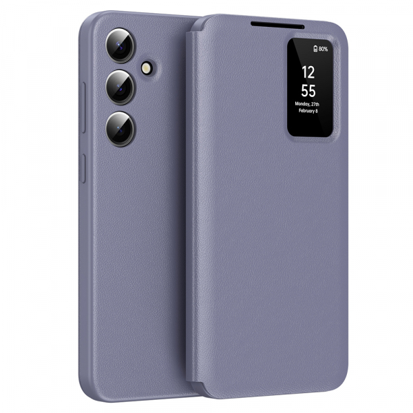 Husa pentru Samsung Galaxy S24+ S926, Techsuit, SmartView, Mov