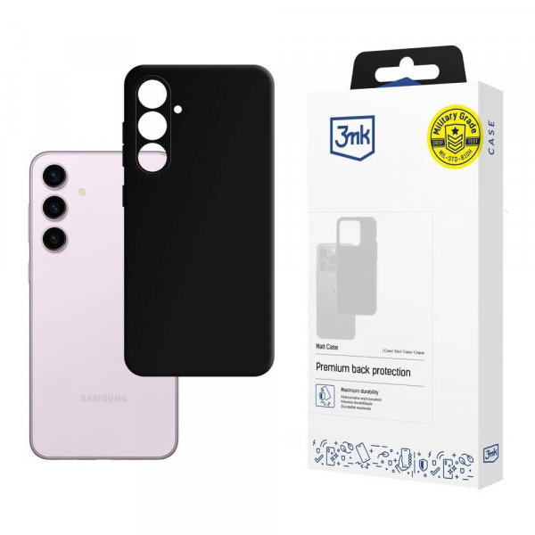 Husa pentru Samsung Galaxy S24 S921, 3MK, Neagra Mata