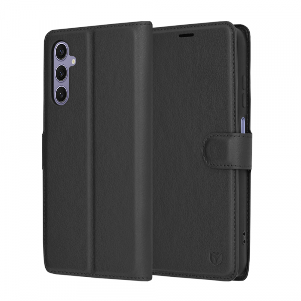 Husa pentru Samsung Galaxy S24 S921, Techsuit, Leather Folio, Neagra