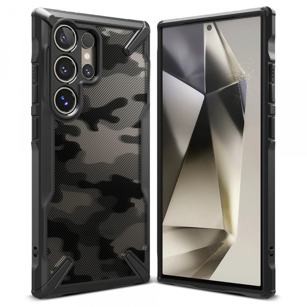 Husa pentru Samsung Galaxy S24 Ultra S928, Ringke, Fusion X Design, Camuflaj